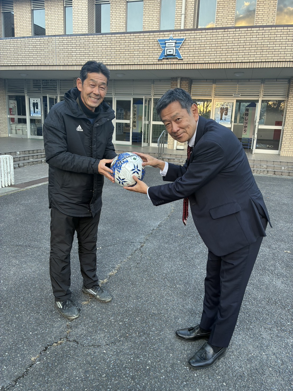 スタジアム運営ご協力への御礼（名張青峰高校サッカー部）